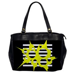 Yellow Abstraction Office Handbags by Valentinaart