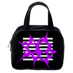 Purple Abstraction Classic Handbags (one Side) by Valentinaart