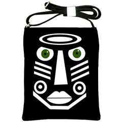 Mask Shoulder Sling Bags by Valentinaart