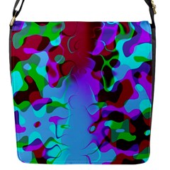 Abstract Colorsplash Flap Closure Messenger Bag (small) by tjustleft