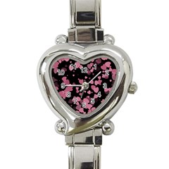 Pink Love Heart Italian Charm Watch by TRENDYcouture