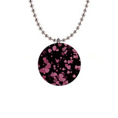 Pink Love Button Necklaces