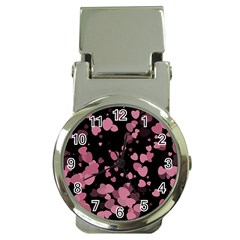 Pink Love Money Clip Watches