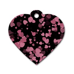 Pink Love Dog Tag Heart (two Sides) by TRENDYcouture