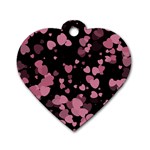 Pink Love Dog Tag Heart (Two Sides)