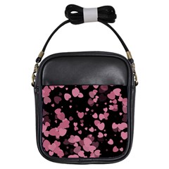 Pink Love Girls Sling Bags