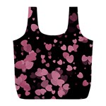 Pink Love Full Print Recycle Bags (L) 