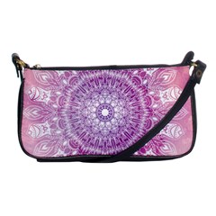 Pink Watercolour Mandala Shoulder Clutch Bags by TanyaDraws