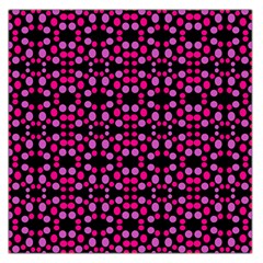 Dots Pattern Pink Large Satin Scarf (Square)
