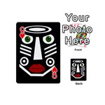 African mask Playing Cards 54 (Mini)  Front - HeartQ