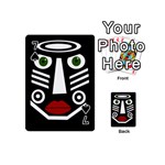 African mask Playing Cards 54 (Mini)  Front - Spade7