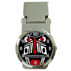 African Red Mask Money Clip Watches by Valentinaart