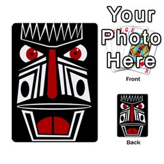 African Red Mask Multi-purpose Cards (rectangle)  by Valentinaart