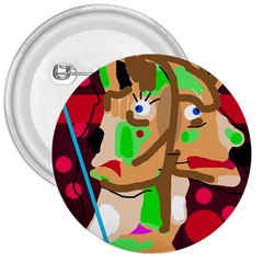 Abstract Animal 3  Buttons by Valentinaart