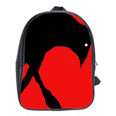 Black Raven School Bags(large)  by Valentinaart