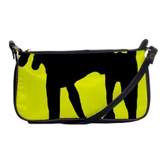 Black Dog Shoulder Clutch Bags by Valentinaart