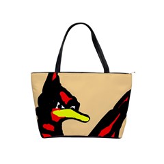 Angry Bird Shoulder Handbags by Valentinaart