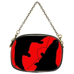 Black And Red Lizard  Chain Purses (one Side)  by Valentinaart