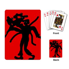 Abstract Man Playing Card