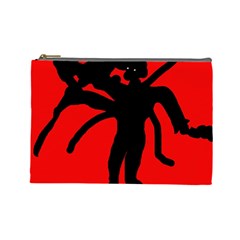 Abstract Man Cosmetic Bag (large)  by Valentinaart