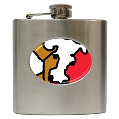 Artistic Cow Hip Flask (6 Oz) by Valentinaart