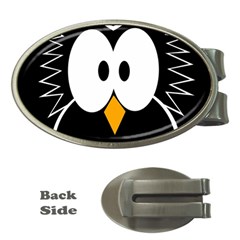Black Owl Money Clips (oval)  by Valentinaart