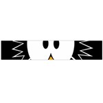 Black owl Flano Scarf (Large) Front