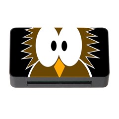 Brown Simple Owl Memory Card Reader With Cf by Valentinaart