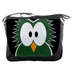 Green Owl Messenger Bags