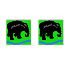 Elephand Cufflinks (square)