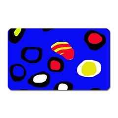 Blue Pattern Abstraction Magnet (rectangular) by Valentinaart