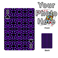 Dots Pattern Purple Playing Cards 54 Designs  by BrightVibesDesign