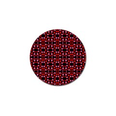 Dots Pattern Red Golf Ball Marker