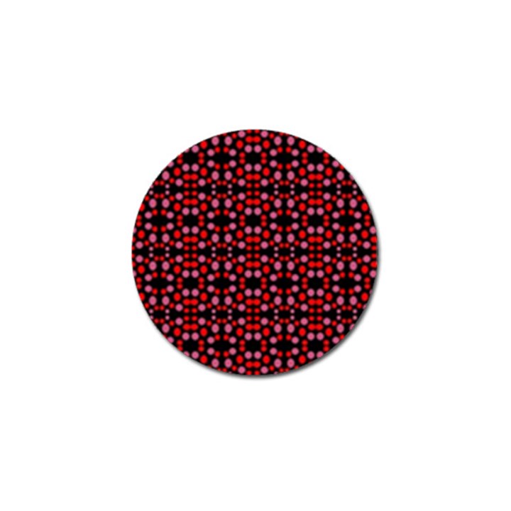 Dots Pattern Red Golf Ball Marker