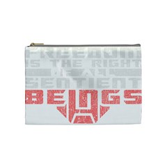 Freedom Is The Right Grunge Cosmetic Bag (medium)  by justinwhitdesigns