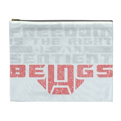 Freedom Is The Right Grunge Cosmetic Bag (xl)