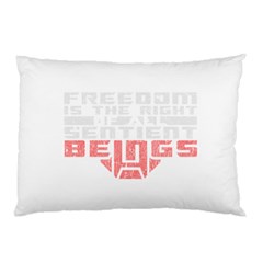 Freedom Is The Right Grunge Pillow Case (two Sides) by justinwhitdesigns