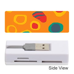 Orange Abstraction Memory Card Reader (stick)  by Valentinaart