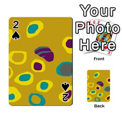 Yellow Abstraction Playing Cards 54 Designs  by Valentinaart