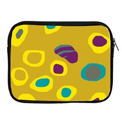 Yellow Abstraction Apple Ipad 2/3/4 Zipper Cases