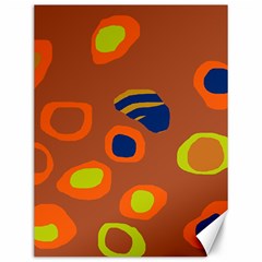 Orange Abstraction Canvas 12  X 16   by Valentinaart