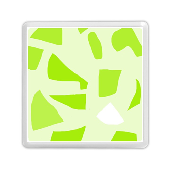 Green abstract design Memory Card Reader (Square) 