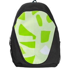 Green Abstract Design Backpack Bag