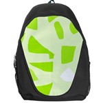 Green abstract design Backpack Bag Front