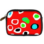 Red abstract pattern Digital Camera Cases Front