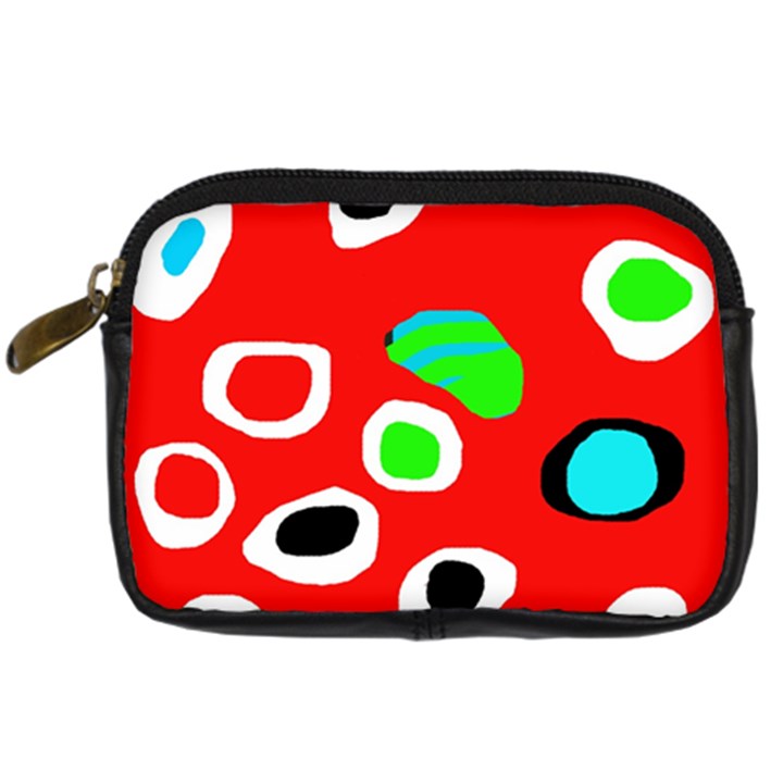 Red abstract pattern Digital Camera Cases