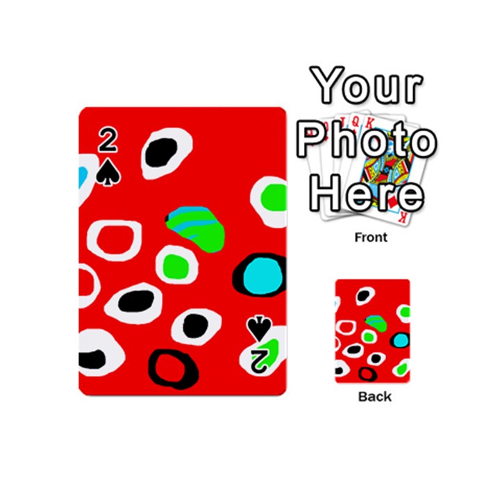 Red abstract pattern Playing Cards 54 (Mini) 