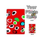 Red abstract pattern Playing Cards 54 (Mini)  Front - SpadeQ