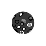 Gray abstract pattern Golf Ball Marker Front