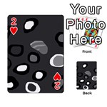 Gray abstract pattern Playing Cards 54 Designs  Front - Heart2